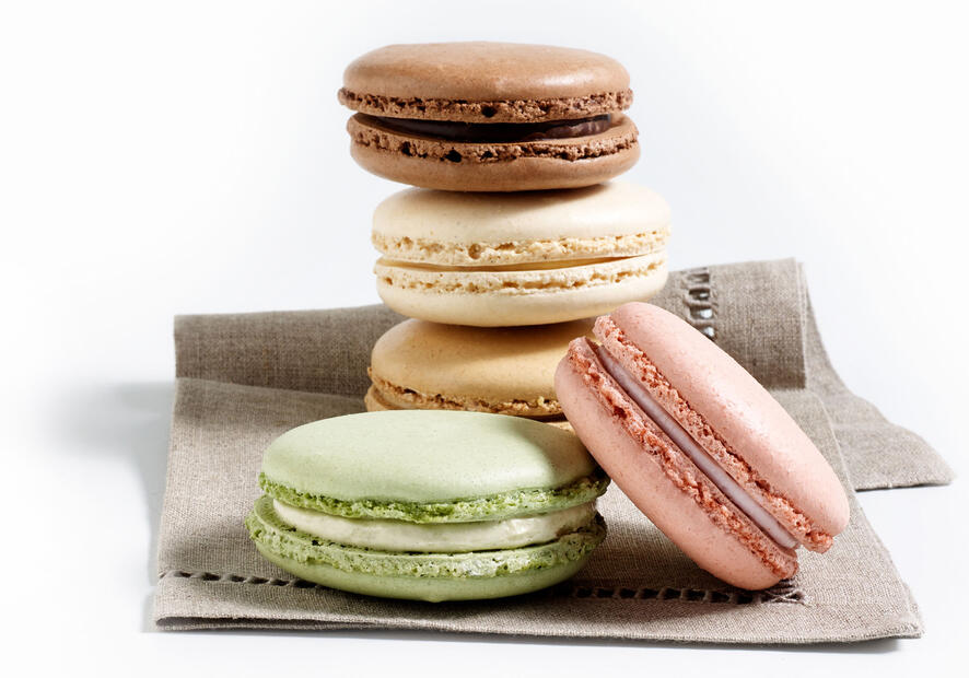 assorted macarons